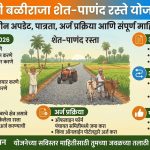 मुख्यमंत्री बळीराजा शेत पाणंद रस्ता योजना 2026 महाराष्ट्र ग्रामीण शेतकरी रस्ता सुविधा