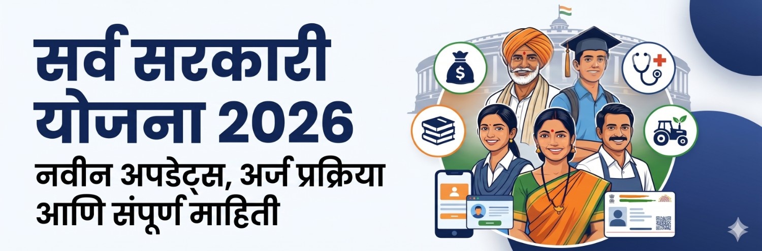 सर्व सरकारी योजना 2026 माहिती – महिला, कृषी, शिक्षण, व्यवसाय योजना मार्गदर्शन